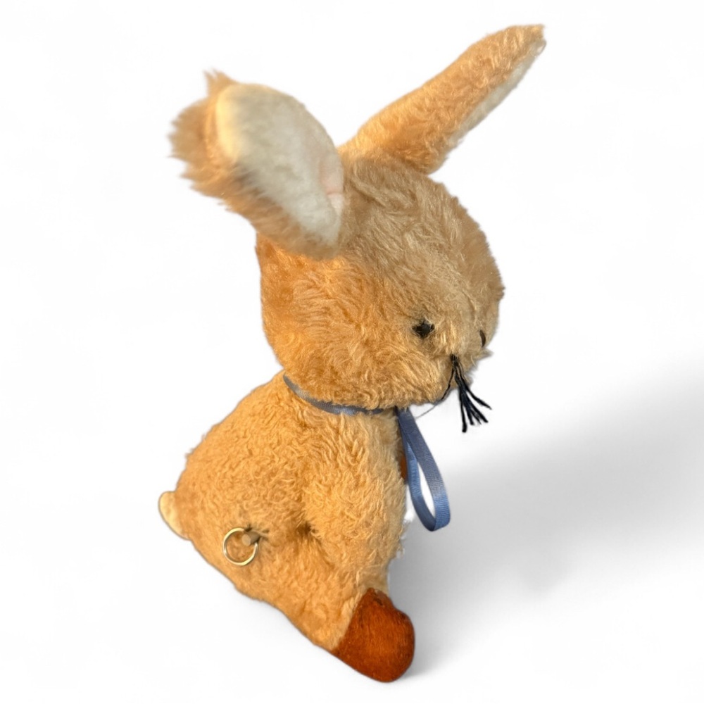 Eden Toys USA Vintage Brown Plush Bunny Rabbit Musical Wind Up Stuffed Animal